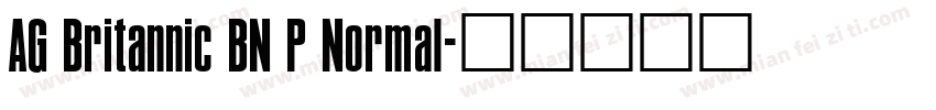 AG Britannic BN P Normal字体转换